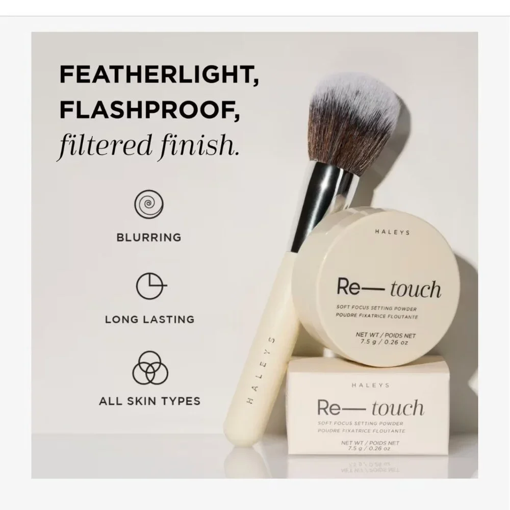 HALEYS Beauty Re-Touch Soft Focus Setting Powder - Light Beige